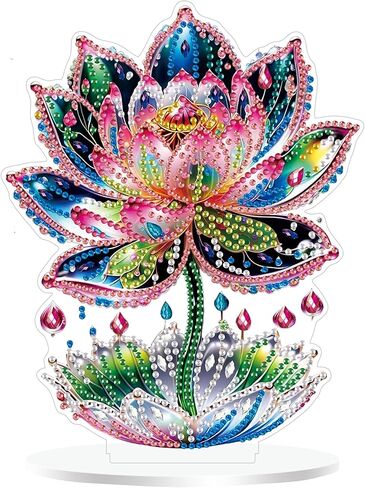 مجموعة طلاء فني ماسي على سطح الطاولة من ZeeLionArt للبالغين، أرنب عيد الفصح DIY على شكل خاص من حجر الراين لتزيين المكتب، مجموعة أدوات رسم الأحجار الكريمة في المنزل، هدية، مزدوجة الجوانب. in Kuwait