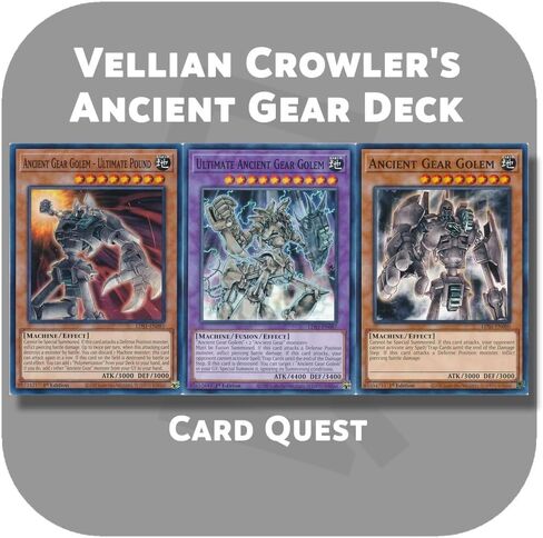 Complete Custom Deck for Yu-Gi-Oh! GX - Vellian Crowler's Ancient Gear Fusion Deck in Kuwait