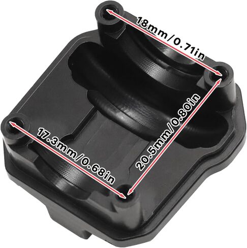 SCX10 II أغطية فرق نحاسية 76 جرام أمامي وخلفي AR44 مجموعة غطاء تفاضلي للمحور لمحور SCX10 II 90046 90047 1/10 RC أجزاء ترقية الزاحف in Saudi Arabia