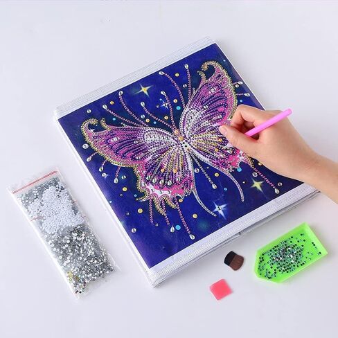 2Pcs Diamond Painting Cleaning Tools Set, Flat Brushes, Flat and Drawing Brush Applicator for 5D Art in Saudi Arabia