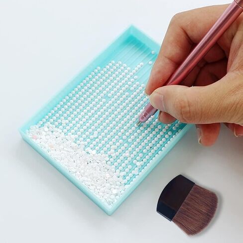 2Pcs Diamond Painting Cleaning Tools Set, Flat Brushes, Flat and Drawing Brush Applicator for 5D Art in Saudi Arabia