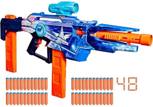 مسدس Nerf Loadout Galactic Commander المجهز بمحرك، 3 أوضاع إطلاق، 3 ملحقات مرفقة، 48 سهم Nerf N1، ألعاب وهدايا للأطفال، للأعمار من 8 سنوات فما فوق in Saudi Arabia