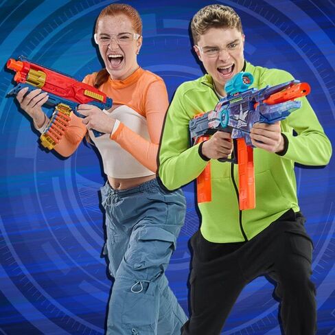 مسدس Nerf Loadout Galactic Commander المجهز بمحرك، 3 أوضاع إطلاق، 3 ملحقات مرفقة، 48 سهم Nerf N1، ألعاب وهدايا للأطفال، للأعمار من 8 سنوات فما فوق in Saudi Arabia