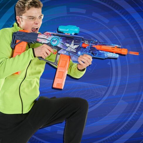 مسدس Nerf Loadout Galactic Commander المجهز بمحرك، 3 أوضاع إطلاق، 3 ملحقات مرفقة، 48 سهم Nerf N1، ألعاب وهدايا للأطفال، للأعمار من 8 سنوات فما فوق in Saudi Arabia