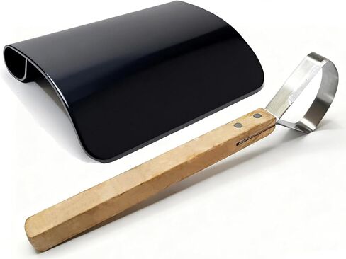 مجموعة مكشطة إخفاء اللحم - 2 في 1 كاشطات خشنة وناعمة أدوات كشط شديدة التحمل للبشرة ومعالجة الجلود والتحنيط in Kuwait