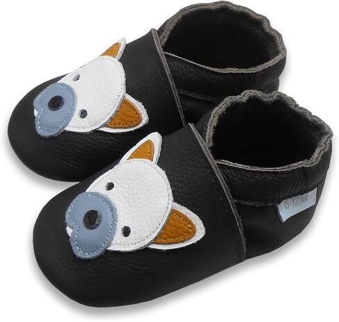 Baby Shoes Leather Moccasins Baby Girls Boys Slippers-Soft Sole Non-Skid Lightweight Infant Toddler First Walking Shoes in Saudi Arabia