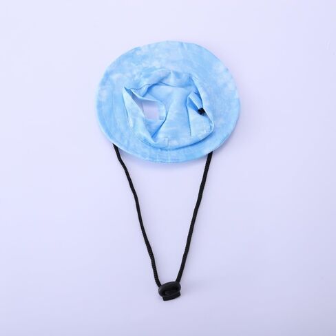 Pet Hat with Ear Holes Sunscreen Cap Adjustable String Sun Hat Cat Dog Bucket Hat Headwear Costume Decoration for Summer in Saudi Arabia