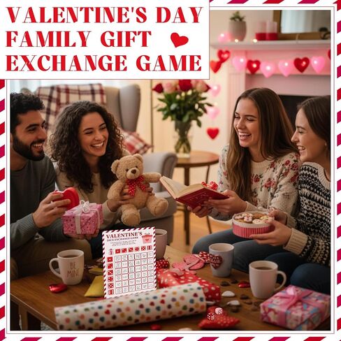 لعبة النرد من Lewtemi Valentine Exchange، علامة واقفة لتعليمات Galentine's Day One مع 2 من أنشطة النرد Galentine، حفلة الفتاة الليلية تفضل هدايا عيد الحب للنساء in Kuwait