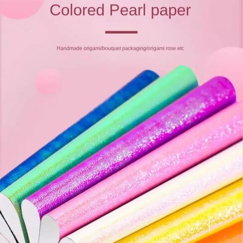 50PCS Holographic Sparkle Rainbow Gradient Indoor Adhesive Vinyl for Crafts Cut Silhouette Expressions Cameo Decal Sign Sticker DIY in Saudi Arabia