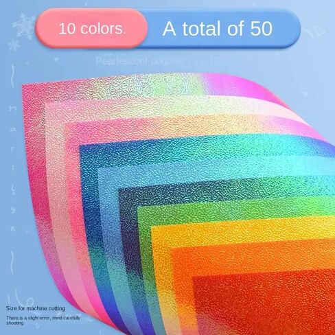 50PCS Holographic Sparkle Rainbow Gradient Indoor Adhesive Vinyl for Crafts Cut Silhouette Expressions Cameo Decal Sign Sticker DIY in Saudi Arabia