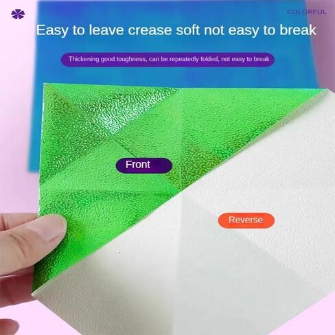 50PCS Holographic Sparkle Rainbow Gradient Indoor Adhesive Vinyl for Crafts Cut Silhouette Expressions Cameo Decal Sign Sticker DIY in Saudi Arabia