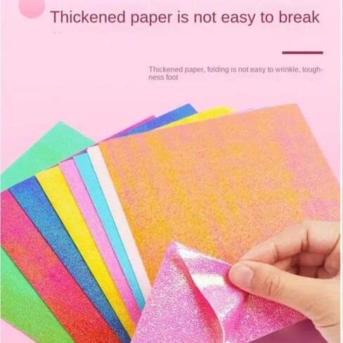 50PCS Holographic Sparkle Rainbow Gradient Indoor Adhesive Vinyl for Crafts Cut Silhouette Expressions Cameo Decal Sign Sticker DIY in Saudi Arabia