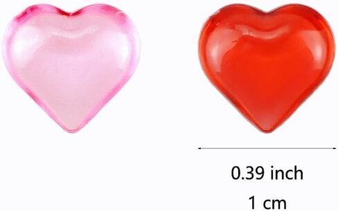 SaktopDeco 300 PCS Red Pink Miniature Hearts Plastic Tiny Heart Bulk for Vase Filler Valentines Festival Tabletop Decor in Saudi Arabia