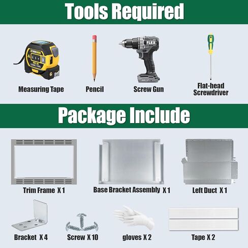 طقم أدوات ميكروويف NN-TK932SS مقاس 30 بوصة متوافق مع أفران الميكروويف من باناسونيك، لفرن ميكروويف 2.2 قدم مكعب، طقم أدوات ميكروويف مدمج من الفولاذ المقاوم للصدأ مقاس 30 بوصة لـ NN-SE9-S، NN-SD9-S، NN-SN9-S، NN-ST9-S in Kuwait