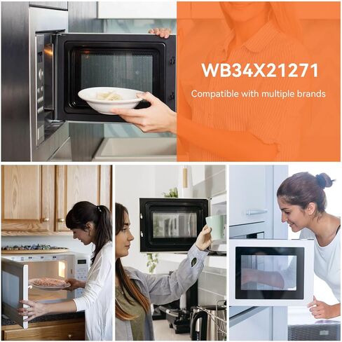 غطاء ميكا للدليل الموجي للميكروويف WB34X21271 متوافق مع ميكروويف GE، استبدال غطاء الدليل الموجي يحل محل AP5791399 3026729 وPS8754952، عبوة واحدة in Kuwait