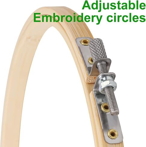 Geytetqi 30 PCS Embroidery Hoop, 10 inch & 8 inch & 6 inch Natural Bamboo Cross Stitch Ring Hoops, Versatile and Durable for Art, Craft, and Needlework in Saudi Arabia