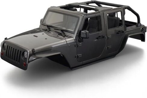 طقم هيكل صلب قابل للتحويل لسيارة جيب رانجلر 1/10 RC، لـ 1/10 RC Crawler TRX4 Axial SCX10 90046 90027 313 ملحقات تعديل هيكل قاعدة العجلات (أسود مطفي) in Saudi Arabia