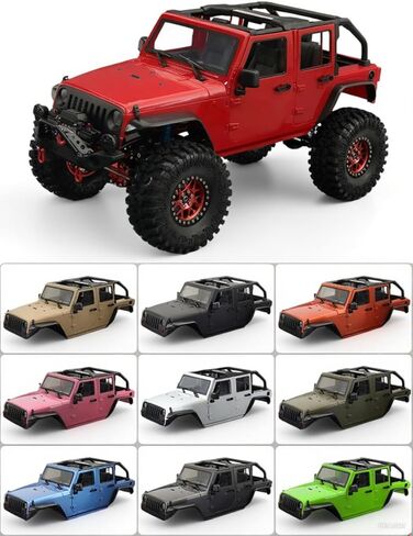 طقم هيكل صلب قابل للتحويل لسيارة جيب رانجلر 1/10 RC، لـ 1/10 RC Crawler TRX4 Axial SCX10 90046 90027 313 ملحقات تعديل هيكل قاعدة العجلات (أسود مطفي) in Saudi Arabia