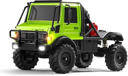 MN-333 1/18 Semi-Truck RC Crawler, Unimog U4000 4WD Full Scale Off Road RC Rock Crawler, 4x4 RC Car RTF Alloy Climing Vehicle for Hobby Gifts in Saudi Arabia