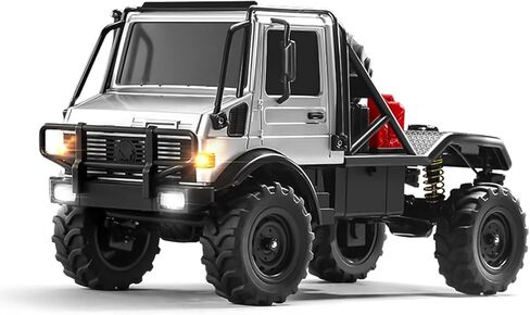 MN-333 1/18 نصف شاحنة RC الزاحف، Unimog U4000 4WD كامل النطاق على الطرق الوعرة RC Rock Crawler، 4x4 RC Car RTF سبيكة تسلق مركبة لهدايا الهوايات in Kuwait
