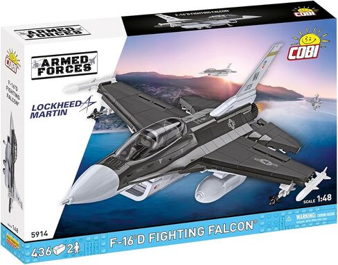 COBI Armed Forces SU-57 Felon Aircraft F-16D Fighting Falcon Plane in Saudi Arabia