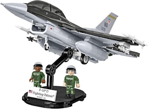 COBI Armed Forces SU-57 Felon Aircraft F-16D Fighting Falcon Plane in Saudi Arabia
