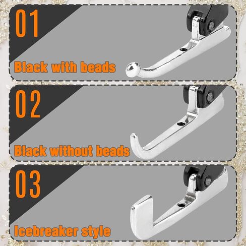 مجموعة قدم ضاغطة بالترتر مكونة من 3 قطع لآلات الخياطة، أقدام متينة من الفولاذ المقاوم للصدأ لنسيج فستان الزفاف والدانتيل، متوافقة مع الآلات الصناعية ﻿ in Kuwait