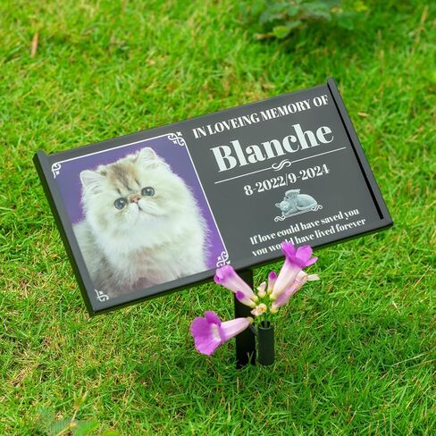 حامل علامة القبر، حامل شاهد القبر عالي التحمل، نصب تذكاري، دعم اللوحة التذكارية للحيوانات الأليفة، الكلب، القط، شاهد القبر، شاهد القبر، حامل حجر تذكاري للحديقة (للوحة مقاس 12 بوصة × 6 بوصة) in Kuwait