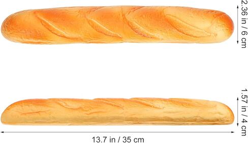 IMIKEYA Artificial French Long Bread Loaf: Soft Artificial Baguette Lifelike French Bread Model Long Loaf Food Display Realistic Fake Dessert Cake Pretend Play Food Photography Prop Kitchen Decoration in Saudi Arabia