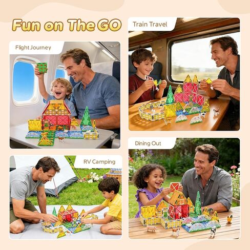 ألعاب البلاط المغناطيسي للمزرعة ألعاب تعليمية ثلاثية الأبعاد مع الحيوانات، ألعاب مونتيسوري للتعلم واللعب للأطفال، مجموعة بناء مغناطيس للأطفال الصغار في مرحلة ما قبل المدرسة، هدية مثالية للأولاد والبنات الذين تتراوح أعمارهم بين 3-5 و4-8 و5-7 in Kuwait