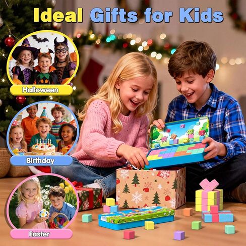 مكعبات مغناطيسية صغيرة، ألعاب سفر خارجية للأطفال الذين تتراوح أعمارهم بين 3-5 و4-8 سنوات، مكعبات مغناطيسية مع صندوق حديد، ألعاب البناء الحسية STEM Montessori، هدايا مثالية للأطفال الصغار الأولاد والبنات في أعياد ميلادهم in Kuwait