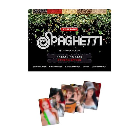 LE SSERAFIM - 1st Single Album SPAGHETTI Weverse Albums B Ver. Photocard + Gift in Saudi Arabia