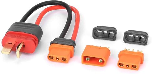 RCAWD T Plug Male to Female IC2 Male Female Adapter Connector with IC2 Male and IC2 Female Replacement for RC Car Battery in Saudi Arabia