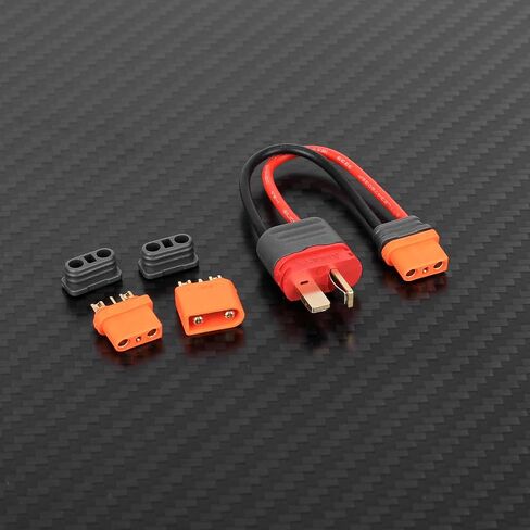 RCAWD T Plug Male to Female IC2 Male Female Adapter Connector with IC2 Male and IC2 Female Replacement for RC Car Battery in Saudi Arabia