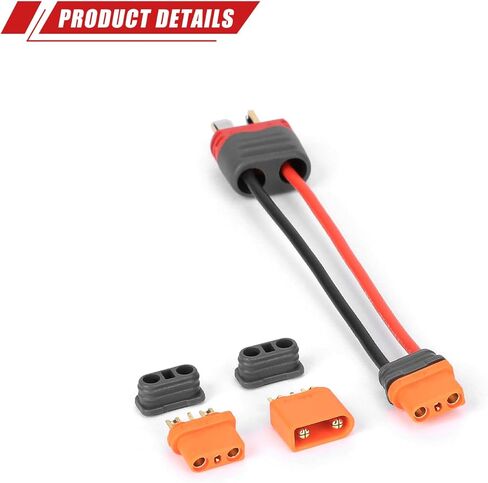 RCAWD T Plug Male to Female IC2 Male Female Adapter Connector with IC2 Male and IC2 Female Replacement for RC Car Battery in Saudi Arabia