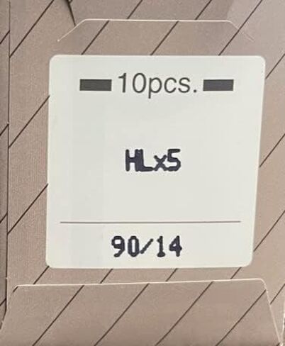 إبرة مع 50 إبرة عضو HLx5 لآلة الخياطة - مقاس 90/14 in Kuwait