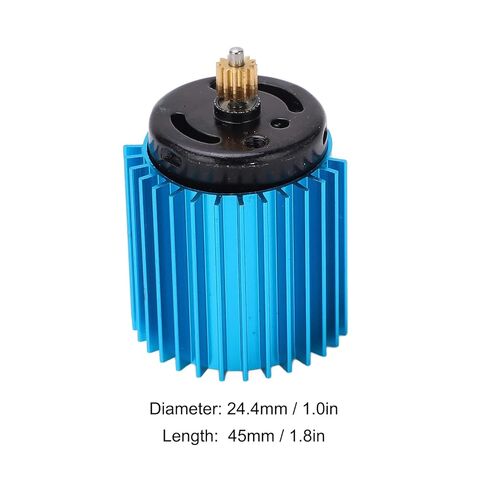 370 RC Car Motor, Mini Motor, 52000 RPM High Speed, Aluminum Alloy and Copper Material, Replacement for D12, Diameter 24.4mm / 0.96in, Length 45mm / 1.77in in Saudi Arabia