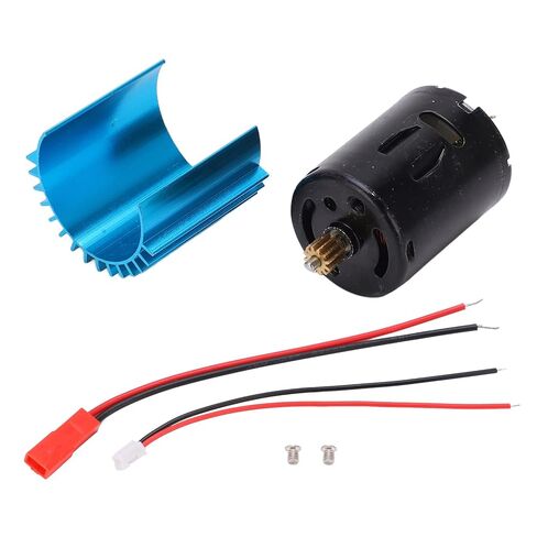 370 RC Car Motor, Mini Motor, 52000 RPM High Speed, Aluminum Alloy and Copper Material, Replacement for D12, Diameter 24.4mm / 0.96in, Length 45mm / 1.77in in Saudi Arabia
