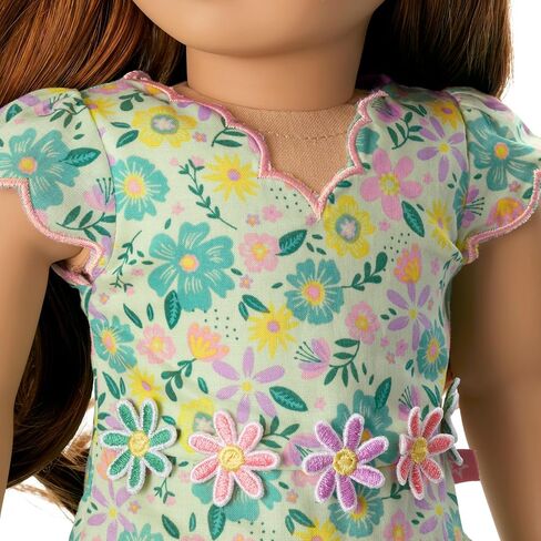 ملابس الدمى من American Girl Truly Me، مقاس 18 بوصة، فستان بتلات الباستيل، مع عصابة رأس وأحذية مسطحة، للأعمار من 6 سنوات فما فوق in Kuwait
