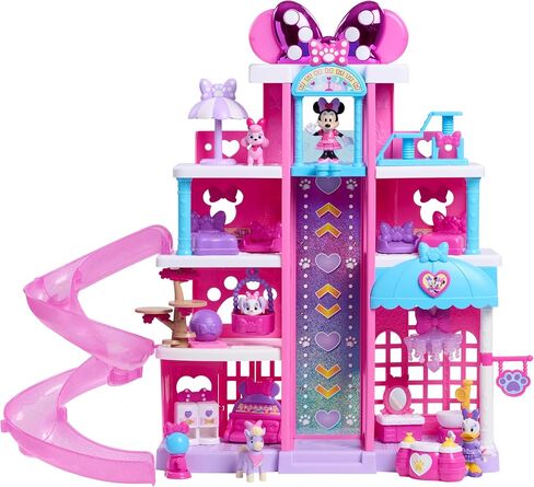 Disney Jr. Minnie Mouse Pet Hotel Playset, 23-Piece Hotel Set, 20 Inch Tall Playset, Ages 3 and Up in Saudi Arabia