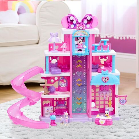 Disney Jr. Minnie Mouse Pet Hotel Playset, 23-Piece Hotel Set, 20 Inch Tall Playset, Ages 3 and Up in Saudi Arabia