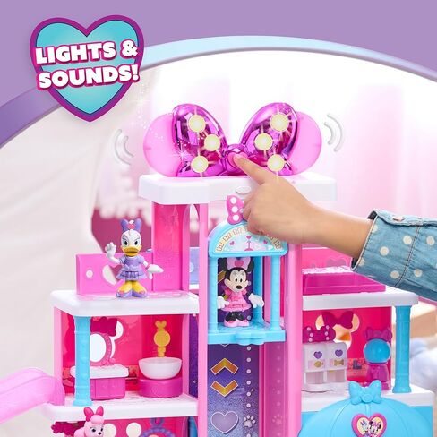 Disney Jr. Minnie Mouse Pet Hotel Playset, 23-Piece Hotel Set, 20 Inch Tall Playset, Ages 3 and Up in Saudi Arabia
