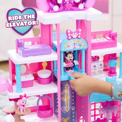 Disney Jr. Minnie Mouse Pet Hotel Playset, 23-Piece Hotel Set, 20 Inch Tall Playset, Ages 3 and Up in Saudi Arabia