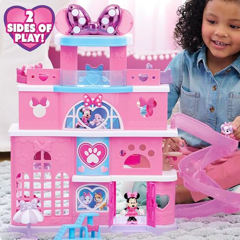 Disney Jr. Minnie Mouse Pet Hotel Playset, 23-Piece Hotel Set, 20 Inch Tall Playset, Ages 3 and Up in Saudi Arabia