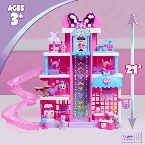 Disney Jr. Minnie Mouse Pet Hotel Playset, 23-Piece Hotel Set, 20 Inch Tall Playset, Ages 3 and Up in Saudi Arabia