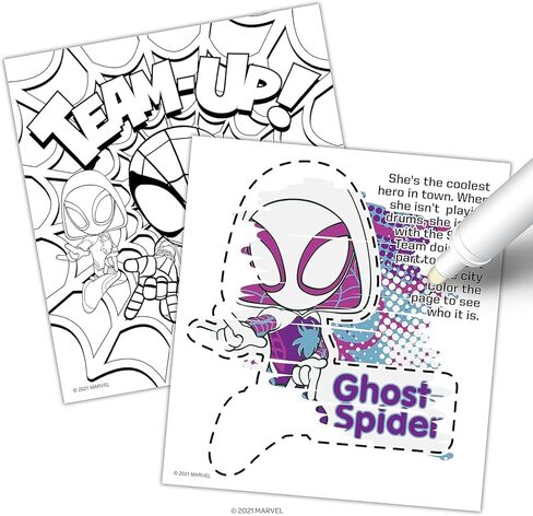 مجموعة Spidey and His Amazing Friends Imagine Ink Coloring Super Set - حزمة مع 2 Spidey and His Amazing Friends Imagine Ink Coloring Books خالية من الفوضى للأطفال | هدايا وأنشطة حفلات سبايدر مان in Kuwait