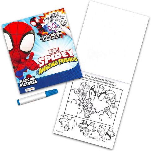 مجموعة Spidey and His Amazing Friends Imagine Ink Coloring Super Set - حزمة مع 2 Spidey and His Amazing Friends Imagine Ink Coloring Books خالية من الفوضى للأطفال | هدايا وأنشطة حفلات سبايدر مان in Kuwait