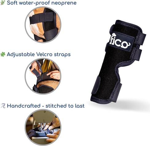 Dog Hock Brace for Ankle Support & Arthritis, Vet Approved Dog Back Leg Brace, Adjustable with Removable Splints, Orthopedic Support for Injuries, Sprains & Post-Surgery Recovery (X Small) in Saudi Arabia