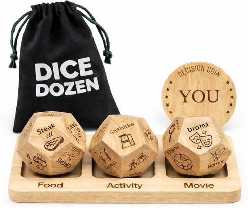 12-Sided Self-Care Decision Dice, Gifts for Him Her Men Women Boyfriend Girlfriend Husband Wife, Anniversary Birthday Wedding Holiday Gag Gift - Relaxing Couples & Family Activity Dice Game in Kuwait