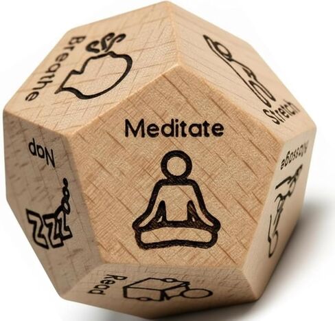 12-Sided Self-Care Decision Dice, Gifts for Him Her Men Women Boyfriend Girlfriend Husband Wife, Anniversary Birthday Wedding Holiday Gag Gift - Relaxing Couples & Family Activity Dice Game in Kuwait